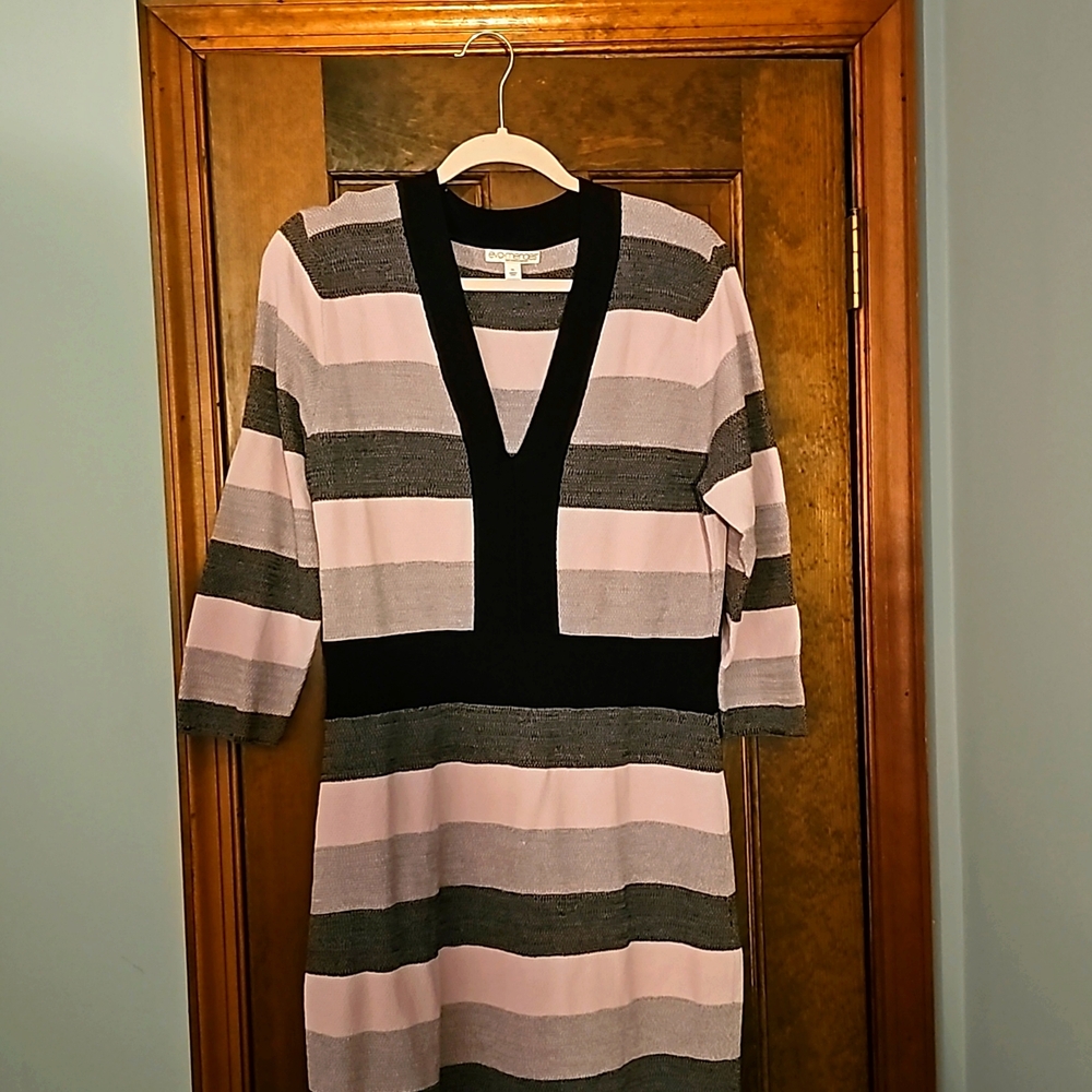 Striped Black and Pink Dress